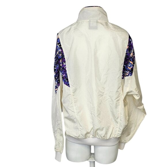 Vintage Kappa Windbreaker Jacket, Full Zip, 80's, Patterned, Streetwear - Picture 8 of 10